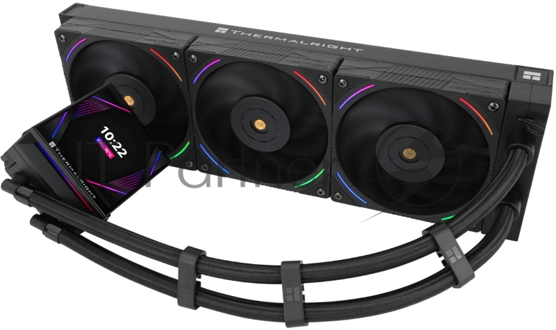 Система водяного охлаждения Thermalright Hyper Vision 360 ARGB Soc-AM5/AM4/1151/1200/2066/201 черный 4-pin 29.6dB Al LCD Ret (H-VISION-360-BL-ARGB)