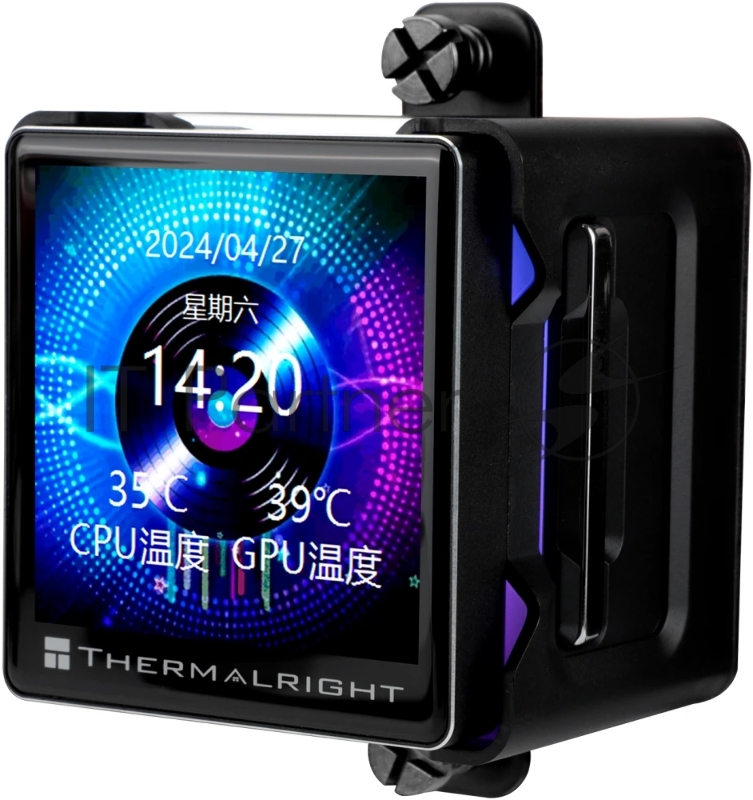 Система водяного охлаждения Thermalright Elite Vision 360 ARGB Soc-AM5/AM4/1200/1700/1851 черный 4-pin 27.7dB Al LCD Ret (E-VISION-360-BL-ARGB)