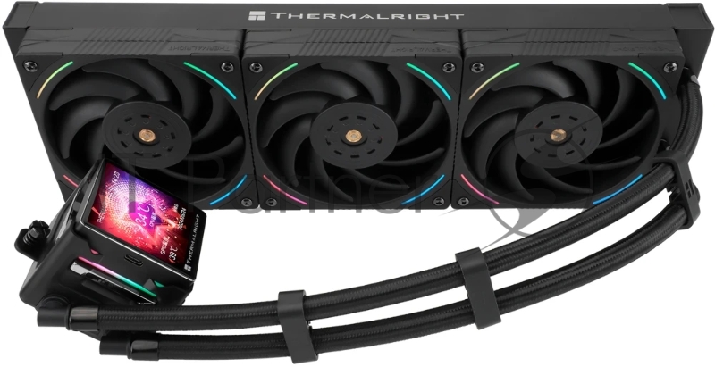 Система водяного охлаждения Thermalright Elite Vision 360 ARGB Soc-AM5/AM4/1200/1700/1851 черный 4-pin 27.7dB Al LCD Ret (E-VISION-360-BL-ARGB)