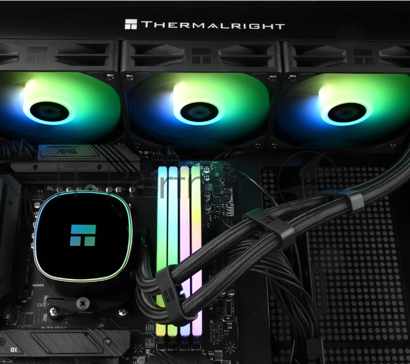 Система водяного охлаждения Thermalright Frozen Horizon 360 V2 ARGB Soc-AM5/AM4/1200/1700/1851 черный 4-pin 29.5dB Al Ret (F-HORIZON-360-BL-V2)