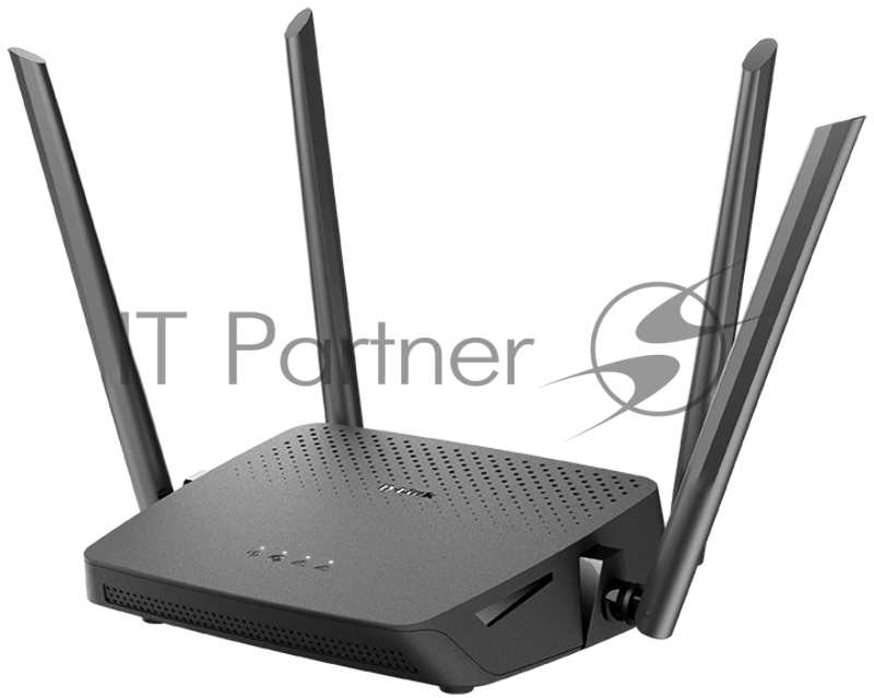 Роутер беспроводной D-Link DIR-825/RU/R7 (DIR-825/RU/R7A) AC1200 10/100/1000BASE-T черный