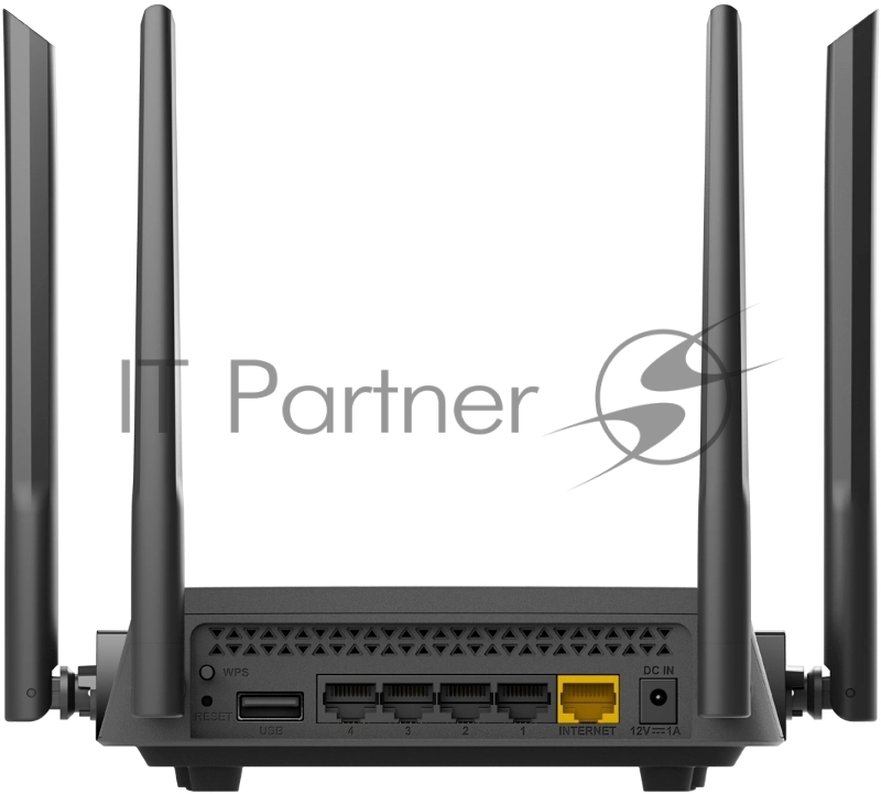 Роутер беспроводной D-Link DIR-825/RU/R7 (DIR-825/RU/R7A) AC1200 10/100/1000BASE-T черный