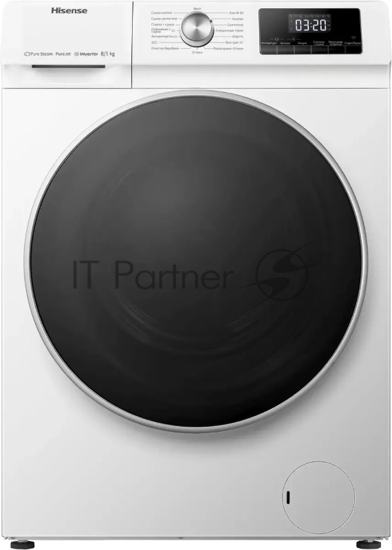 Стиральная машина Hisense WDQA8014VM класс: A загр.фронтальная макс.:8кг (с сушкой) белый