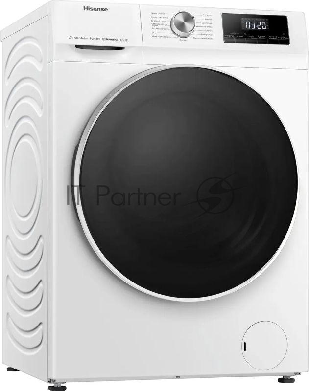 Стиральная машина Hisense WDQA8014VM класс: A загр.фронтальная макс.:8кг (с сушкой) белый