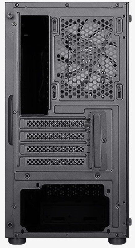 Корпус MiniTower Aerocool / Formula HEXFORM-G-BK-v2 (mATX, стекло, сетка, USB3.0x1, USB2.0x2, 3x120mm FRGB fans) (4711099471799)