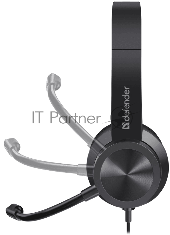 Гарнитура проводная DEFENDER Tune 150 (черная, провод 1.8 м) (63151)