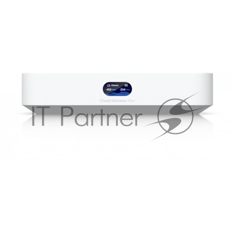 Маршрутизатор Ubiquiti UniFi Cloud Gateway Max 512GB 4 ядра (1,5 ГГц), 4х 2.5G RJ45, 1х 2.5G RJ45, SSD 512 ГБ