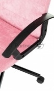 Кресло Бюрократ Triest Fabric розовый Velvet 36 крестов. металл черный