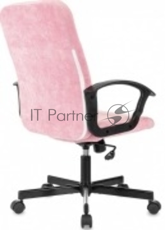 Кресло Бюрократ Triest Fabric розовый Velvet 36 крестов. металл черный