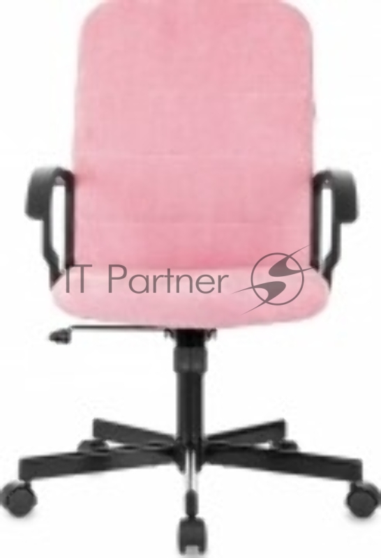 Кресло Бюрократ Triest Fabric розовый Velvet 36 крестов. металл черный