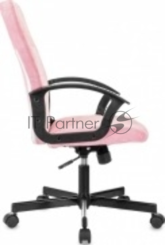 Кресло Бюрократ Triest Fabric розовый Velvet 36 крестов. металл черный