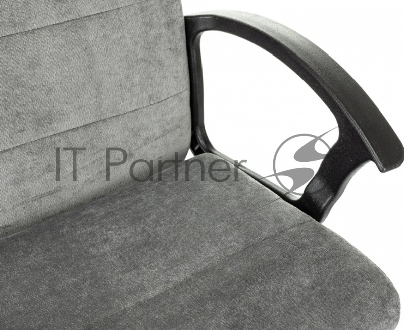 Кресло Бюрократ Triest Fabric серый Light-19 крестов. металл черный