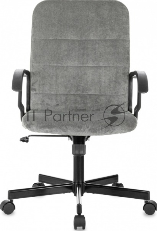 Кресло Бюрократ Triest Fabric серый Light-19 крестов. металл черный