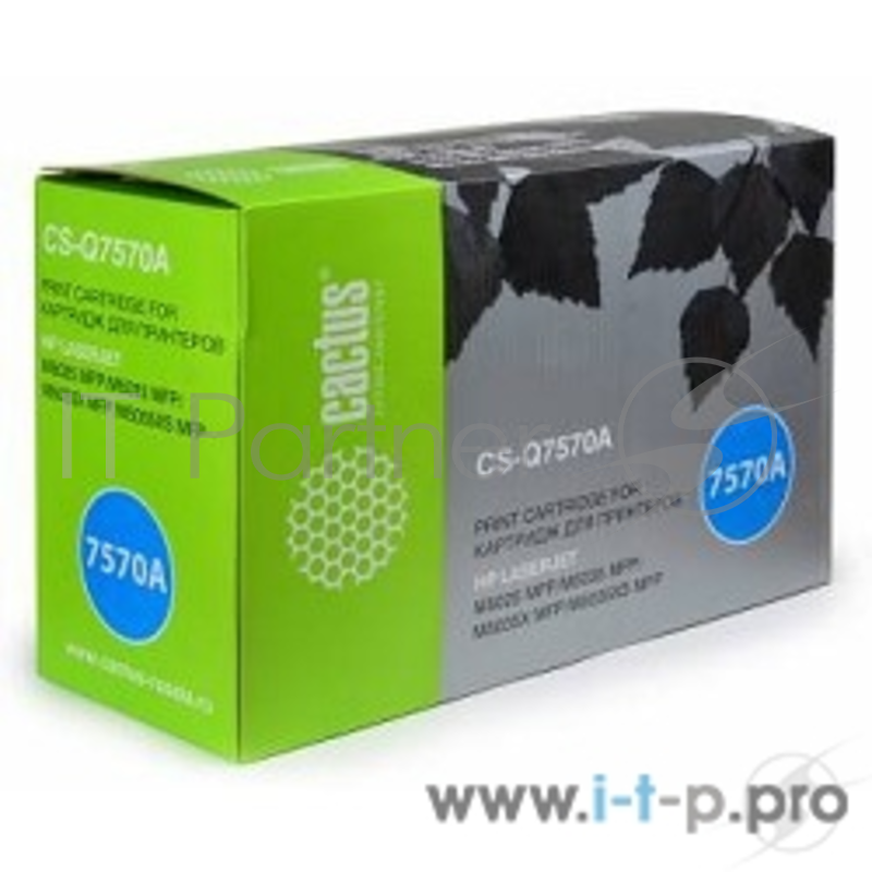 Тонер Картридж Cactus CS-Q7570A черный для HP LJ M5025/M5035/M5035X/M5035XS (15000стр.)