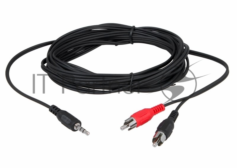 Шнур REXANT Стерео 3,5 мм - 2 RCA, 10 м (10 шт./уп.)