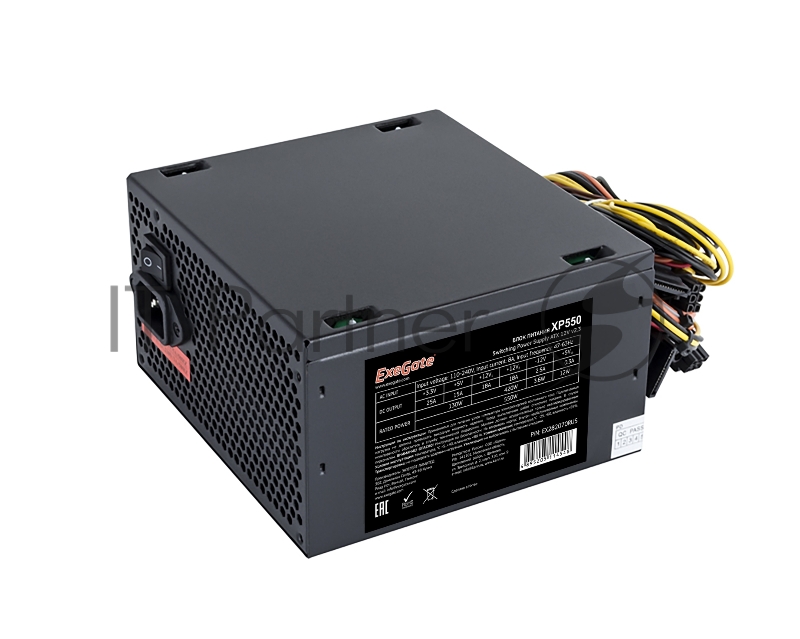 Блок питания ExeGate XP550 (EX282070RUS-PC), 550Вт, 120мм, черный