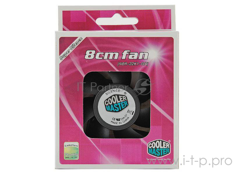 Вентилятор Cooler Master N8R-22K1-GP d80мм, 2200об./мин. (питание от разъема питания ATA HDD)