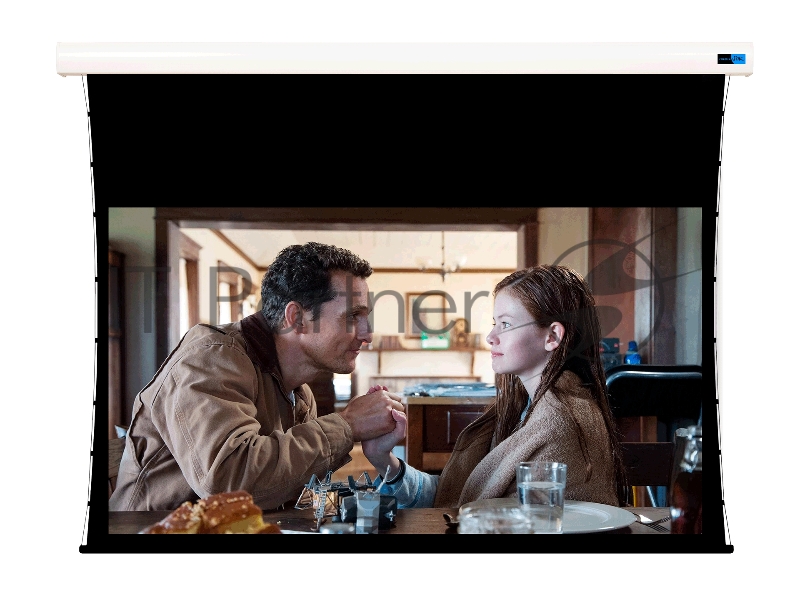 Экран для проектора SOK SCPSMT-360x200FG-ED90 163 16:9 настенно-потолочный, моторизованный с боковым натяжением, белый, ED90 см