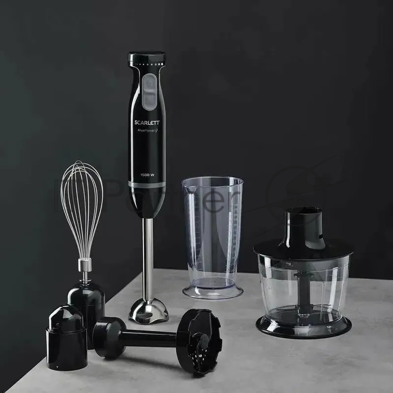 Блендер погружной Scarlett SC-HB42M47 черный, 1500 Вт