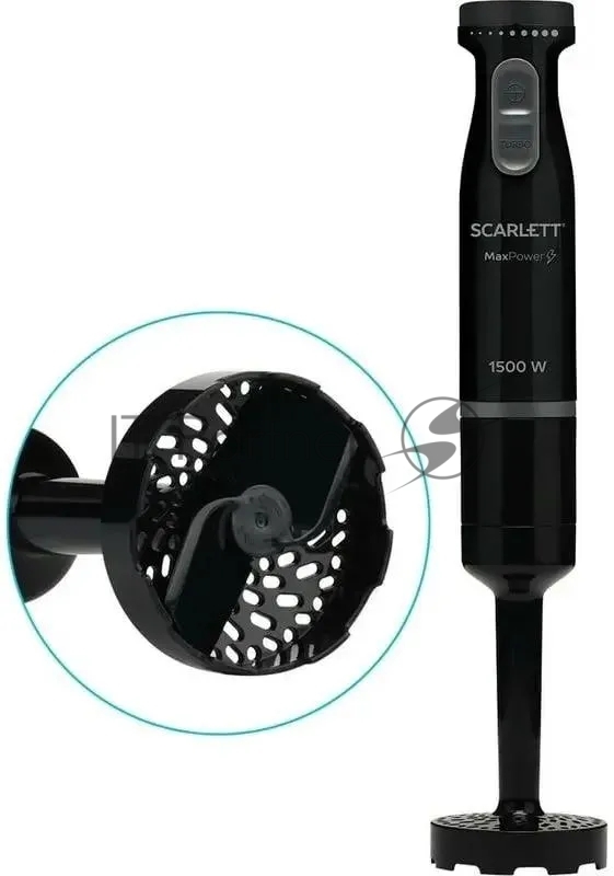 Блендер погружной Scarlett SC-HB42M47 черный, 1500 Вт