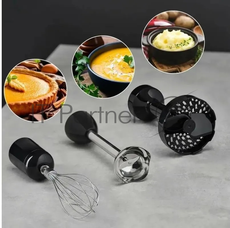 Блендер погружной Scarlett SC-HB42M47 черный, 1500 Вт