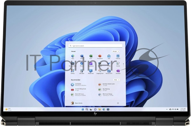 Ноутбук HP Spectre x360 16-aa0003ci Core Ultra 7 155H 16Gb SSD512Gb Intel Arc 16 IPS Touch WQXGA (2560x1600) Windows 11 Home black WiFi BT Cam (A74LREA)