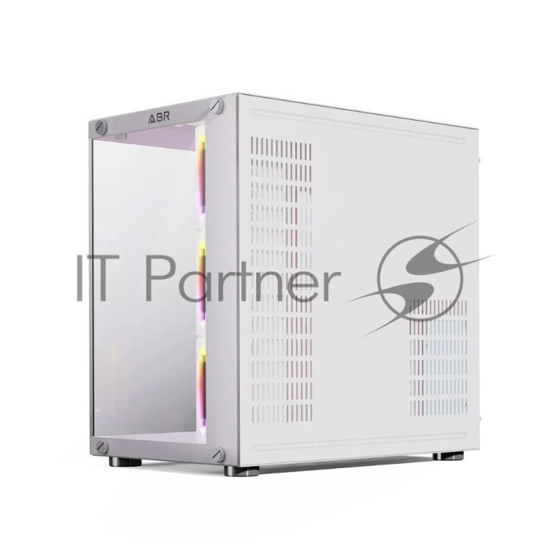 Компьютерный корпус ABR Sea View White (1*USB Type-C, 2*USB 2.0, HD Audio, 4xRGB Fan, ATX, Micro-ATX)