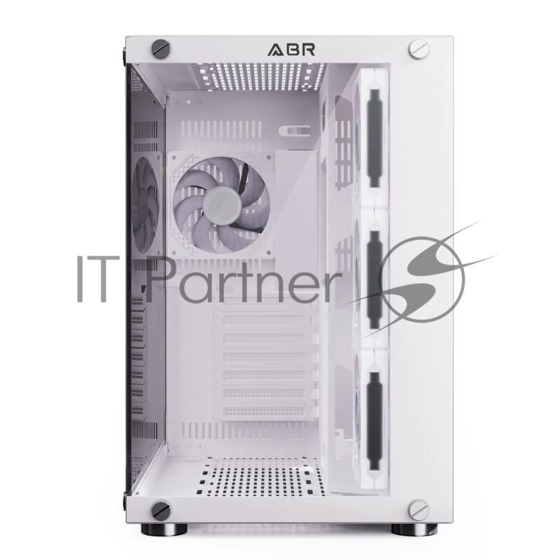 Компьютерный корпус ABR Sea View White (1*USB Type-C, 2*USB 2.0, HD Audio, 4xRGB Fan, ATX, Micro-ATX)