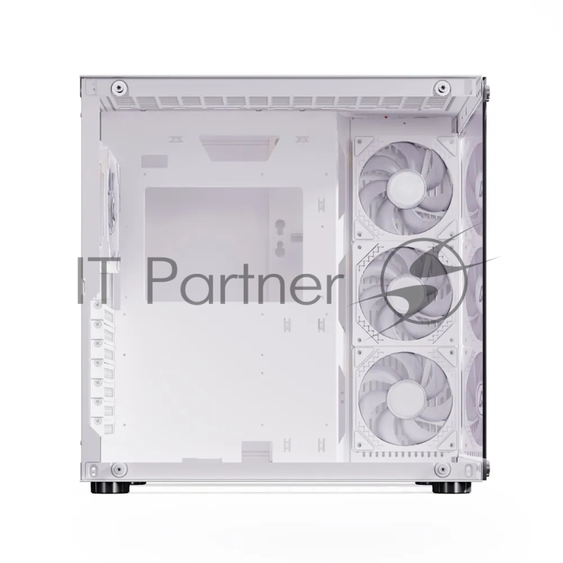 Компьютерный корпус ABR Sea View White (1*USB Type-C, 2*USB 2.0, HD Audio, 4xRGB Fan, ATX, Micro-ATX)