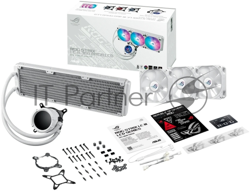 Жидкостная система охлаждения ASUS ROG STRIX LC III 360 ARGB LCD WHT