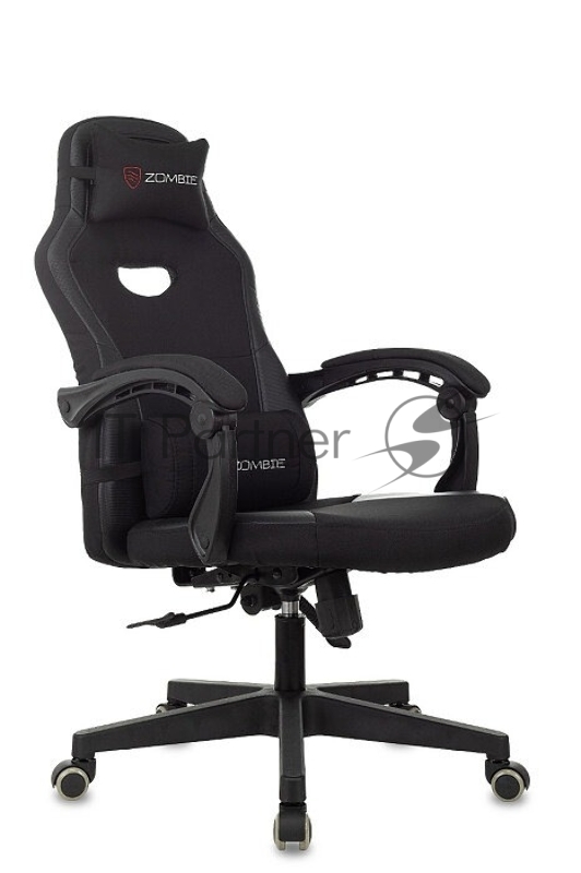 Кресло игровое Zombie Cruiser черный, эко.кожа, крестов. пластик