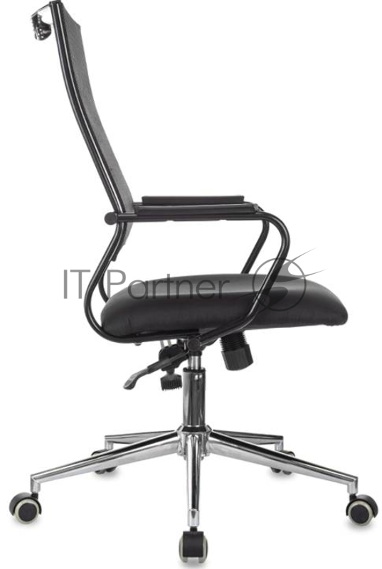 Кресло руководителя Бюрократ CH Balance-LUX черный KM-01 Neo Black сетка/ткань, крестов. металл хром