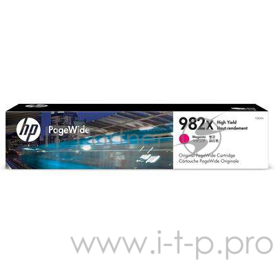 Картридж HP 982X струйный пурпурный увеличенной емкости (16000 стр)