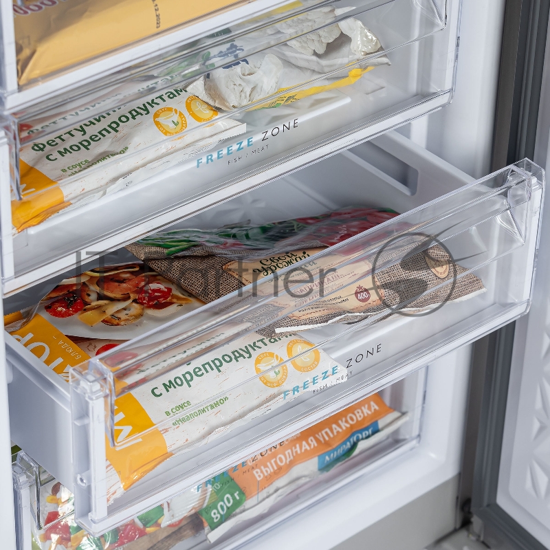 Морозильная камера Бирюса M514 металлик 110л, 4 ящика