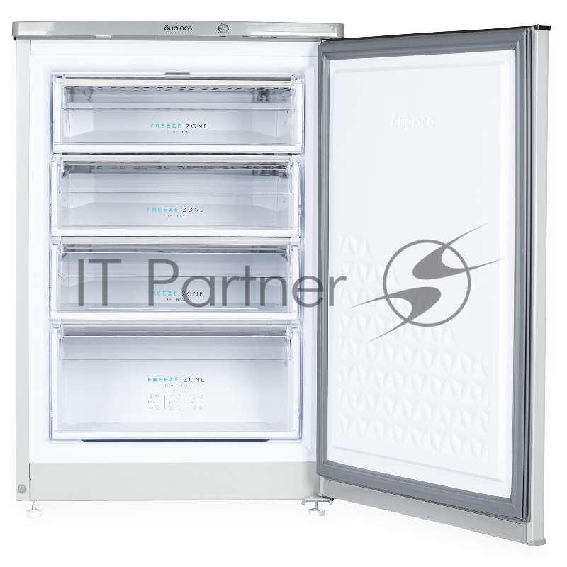 Морозильная камера Бирюса M514 металлик 110л, 4 ящика