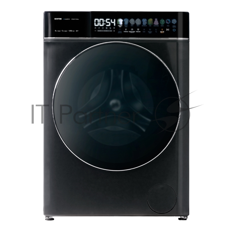 Стиральная машина Centek CT-1967 (черный) с сушкой инверторный мотор
