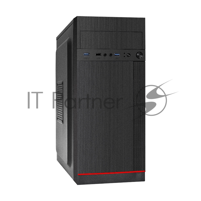 Корпус Miditower ExeGate AA-442U2-AA500 (ATX, AA500 8 см, 1*USB+2*USB3.0, аудио, черный)