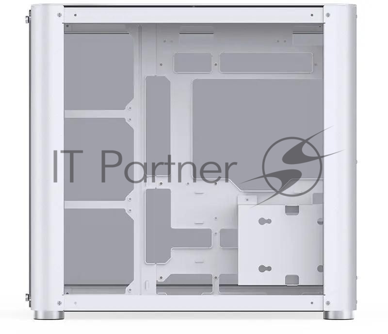 Корпус без блока питания JONSBO TK-2, Midi-Tower, TG, no fans, 1xUSB-A 3.2 + 1xUSB-C 3.2, ATX, mATX, mITX White