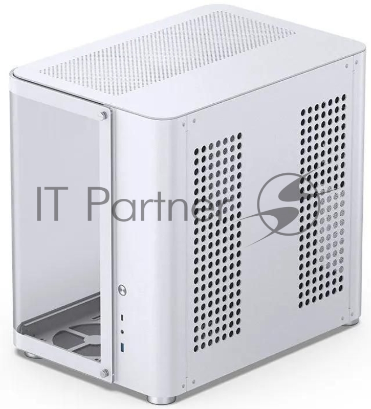 Корпус без блока питания JONSBO TK-2, Midi-Tower, TG, no fans, 1xUSB-A 3.2 + 1xUSB-C 3.2, ATX, mATX, mITX White