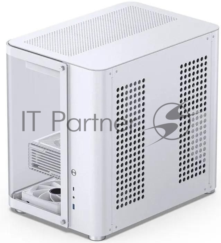 Корпус без блока питания JONSBO TK-2, Midi-Tower, TG, no fans, 1xUSB-A 3.2 + 1xUSB-C 3.2, ATX, mATX, mITX White