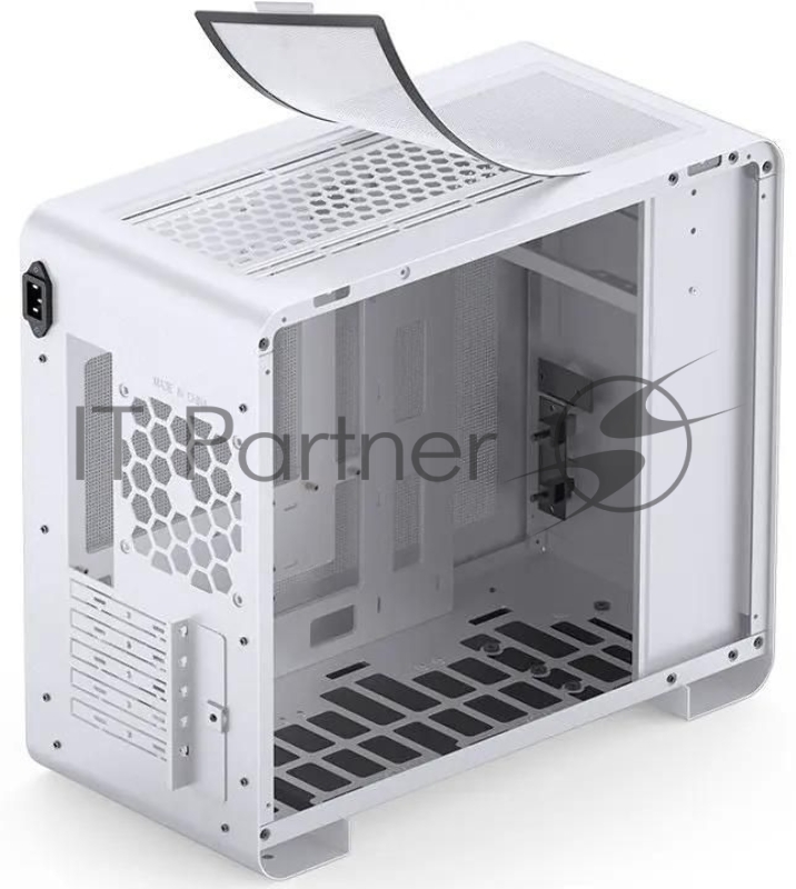 Корпус без блока питания JONSBO U4 Mini, Mini-Tower, TG, no fan, 1xUSB-A 3.0 + 1xUSB-C 3.2, mATX, mITX White