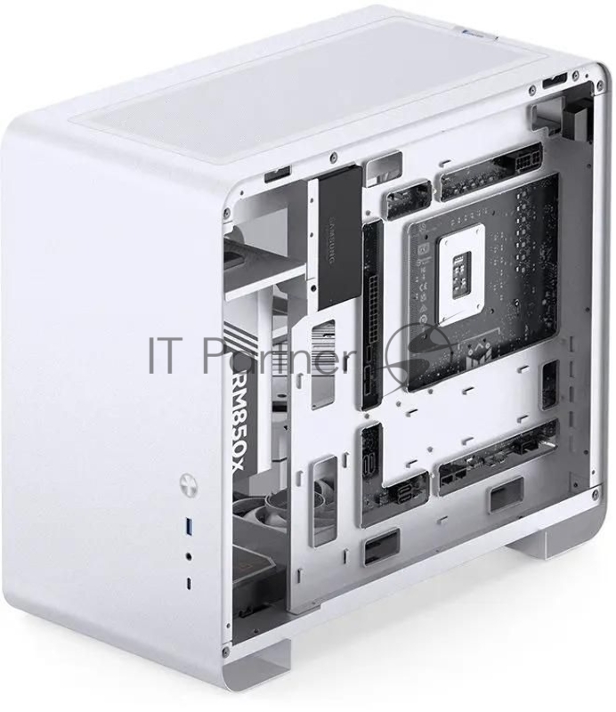 Корпус без блока питания JONSBO U4 Mini, Mini-Tower, TG, no fan, 1xUSB-A 3.0 + 1xUSB-C 3.2, mATX, mITX White