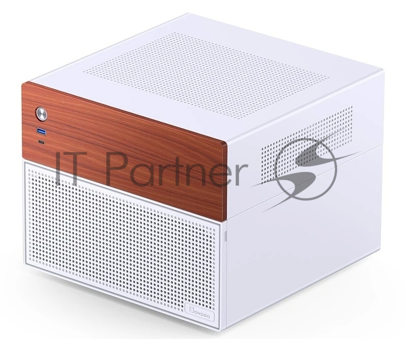 Корпус без блока питания JONSBO N4, Mini-Tower, 1x120mm, 1xUSB-A 3.0 + 1xUSB-C 3.2, SFX PSU Support, mATX, mITX White