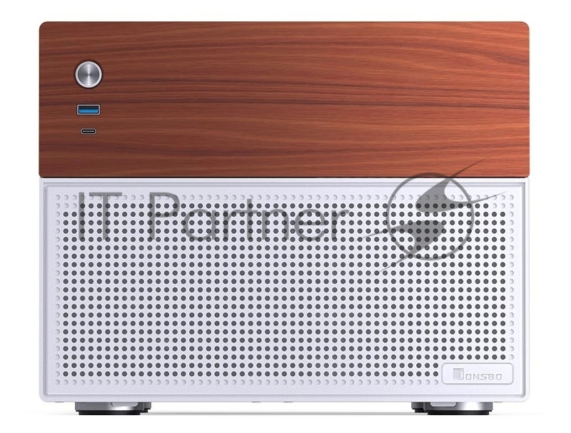 Корпус без блока питания JONSBO N4, Mini-Tower, 1x120mm, 1xUSB-A 3.0 + 1xUSB-C 3.2, SFX PSU Support, mATX, mITX White