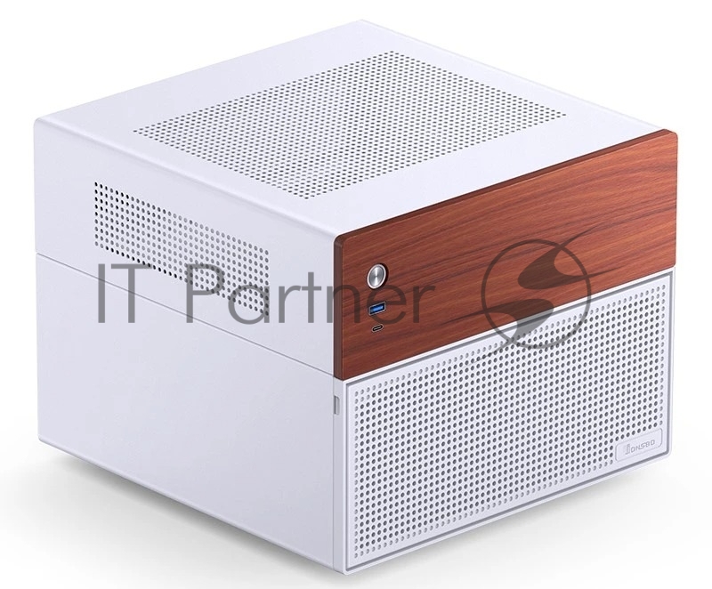 Корпус без блока питания JONSBO N4, Mini-Tower, 1x120mm, 1xUSB-A 3.0 + 1xUSB-C 3.2, SFX PSU Support, mATX, mITX White