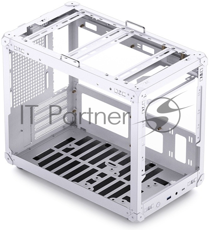 Корпус без блока питания JONSBO C6 MAX Handle, Mini-Tower, TG, no fan, 1xUSB-A 3.0 + 1xUSB-C 3.1, mATX, mITX White