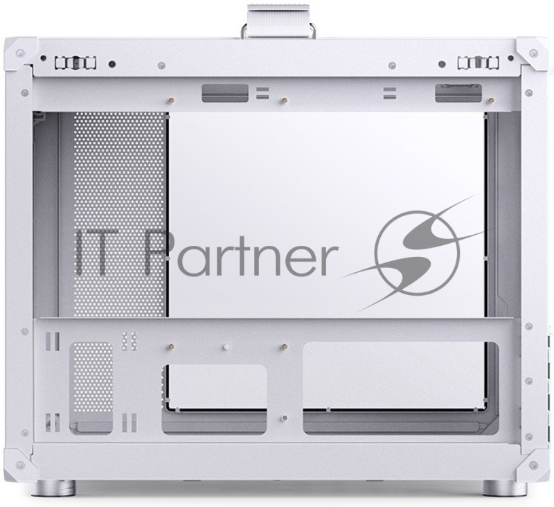 Корпус без блока питания JONSBO C6 MAX Handle, Mini-Tower, TG, no fan, 1xUSB-A 3.0 + 1xUSB-C 3.1, mATX, mITX White