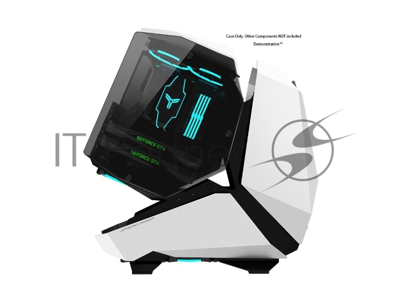 Корпус без блока питания JONSBO MOD-5, Full-Tower, TG, no fans, 2xUSB-A 3.0 + 1xUSB-C 3.2, ATX, mATX, mITX White