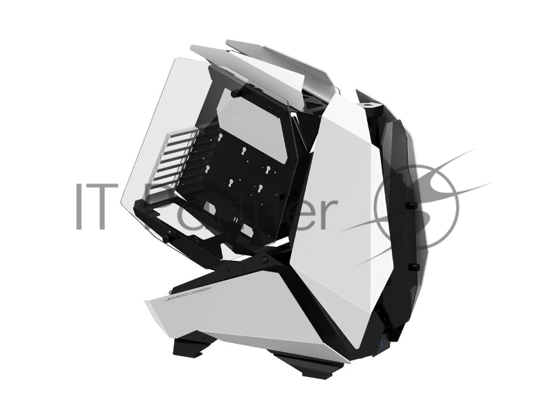 Корпус без блока питания JONSBO MOD-5, Full-Tower, TG, no fans, 2xUSB-A 3.0 + 1xUSB-C 3.2, ATX, mATX, mITX White