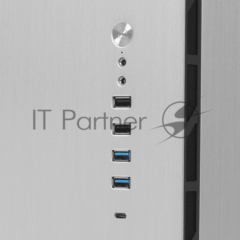 Корпус без блока питания JONSBO UMX6S-A, Midi-Tower, no fun, 2xUSB-A 3.2 + 2xUSB-A 2.0 + 1xUSB-C 3.2, E-ATX, ATX, mATX, mITX Silver